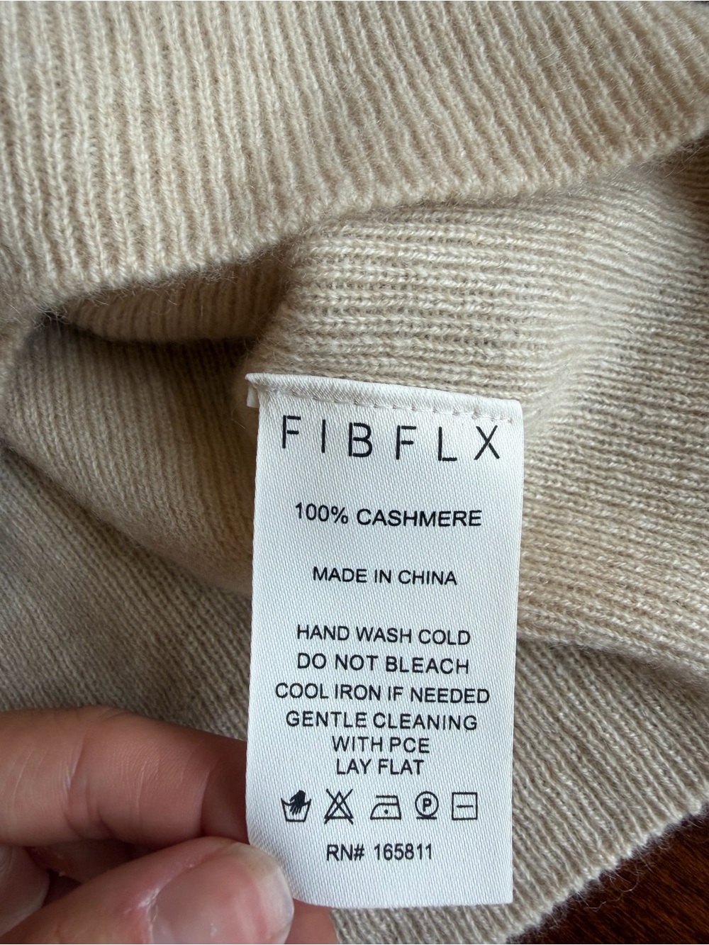 Fibflx 100% Cashmere Seamless Turtleneck Sweater Women's Small — image 7 of 8